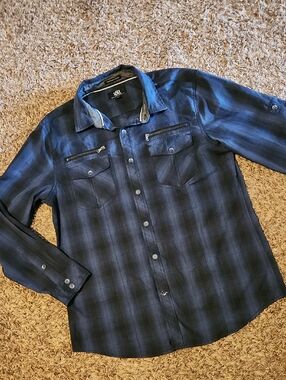 Rock & Republic Plaid Button Up